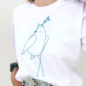 Tricou unisex brodat manual - îmbrăcăminte și modă - haine damă - tricou și top de damă - Artynos.ro