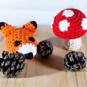 Breloc crosetat vulpita - geantă și husă - accesorii genți - breloc - Artynos.ro