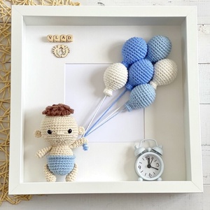 Tablou Welcome Baby pentru camera copiilor - casă & stil de viață - accesorii pentru decorat casa - decorațiuni de pereți, decorațiuni suspendate - tablou cu licheni - Artynos.ro