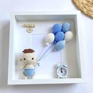 Tablou Welcome Baby pentru camera copiilor - casă & stil de viață - accesorii pentru decorat casa - decorațiuni de pereți, decorațiuni suspendate - tablou cu licheni - Artynos.ro