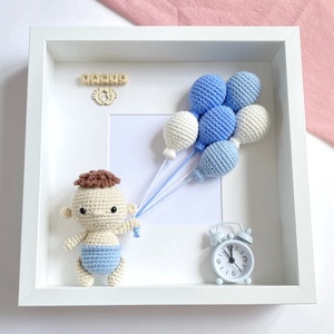 Tablou Welcome Baby pentru camera copiilor - casă & stil de viață - accesorii pentru decorat casa - decorațiuni de pereți, decorațiuni suspendate - tablou cu licheni - Artynos.ro