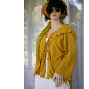 BOHÉM ANGORA - haină extravagantă poncho tricotată - îmbrăcăminte și modă - haine damă - hanorace, cardigane - Artynos.ro