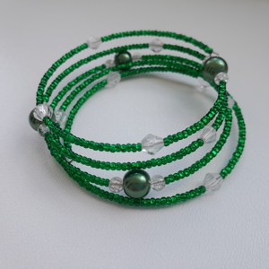 Brățară de memorie - verde-transparent -  - Artynos.ro