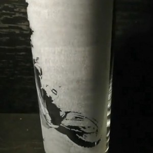 Pahar de sticlă cu model de siluetă de motociclist  -  - Artynos.ro