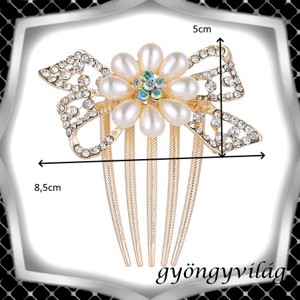 Bijuterii, ornamente de păr, catarame de păr: nuntă, mireasă, ornament de păr casual ES-H-FÉ60a - accesorii nuntă - ornamente de păr de nuntă - ornamente de păr mireasă - Artynos.ro