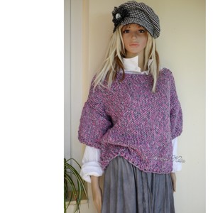 FRÉZIA - pulover trendy tricotat manual - îmbrăcăminte și modă - haine damă - hanorace, cardigane - Artynos.ro