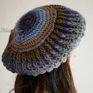 BORBÁLA / gaia - șapcă, beretă exclusiv tricotată manual din lână groasă - îmbrăcăminte și modă - eșarfe, pălării, fularuri - căciulă - Artynos.ro