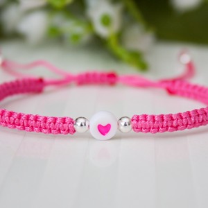 Bratara macramé impletita - Hearts roz, , , ARTYNOS