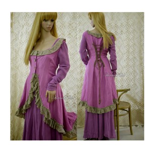 ESTELLA - vestă gotică romantică / cherry-yoghurt - îmbrăcăminte și modă - haine damă - vestă femei - Artynos.ro