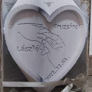 Ceremonia de casatorie sculptura carte, Casa & Stil de viata, Accesorii pentru decorat casa, Decoratiuni de masa si decoratiuni pentru rafturi , Sculptura de carte, carte pliata, , ARTYNOS