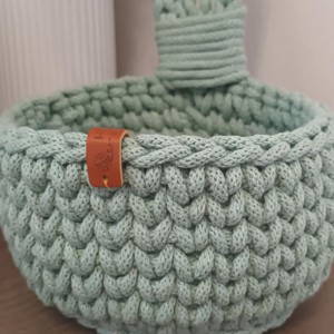 Coșuri croșetate personalizate în aloe - set de coșuri croșetate -  - Artynos.ro