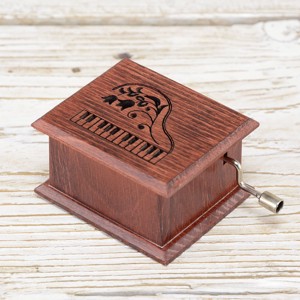Liszt Ferenc Rapsodia maghiara cutie muzicala pian mahon, Casa & Stil de viata, Accesorii pentru decorat casa, Decoratiuni de masa si decoratiuni pentru rafturi , Cutii muzicale, Prelucrarea lemnului, ARTYNOS