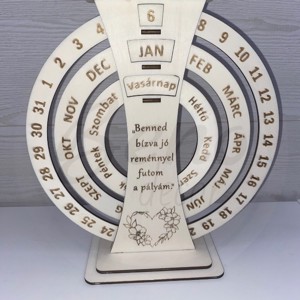 Calendar perpetuu - cu text - casă & stil de viață - accesorii pentru decorat casa - decorațiuni de pereți, decorațiuni suspendate - calendar perete - Artynos.ro
