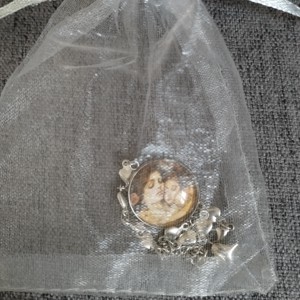 Lentile de sticlă inspirate de Klimt, brățară din oțel medical -  - Artynos.ro