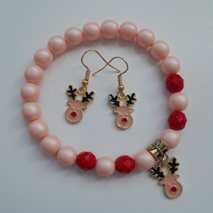 Bijuterii căprioară - brățară, cercei -  - Artynos.ro