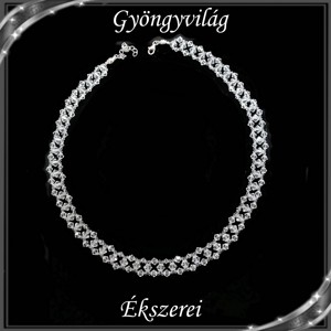 Nunta, lant choker de mireasa cu cristale Swarovski SL-ESW05 clar, , , ARTYNOS