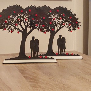 Silueta copacului iubirii 3D, , , ARTYNOS
