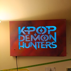 K-Pop Demon Hunters pictură murală iluminată - casă & stil de viață - lămpi și corpuri de iluminat - lampă de ambianță - Artynos.ro