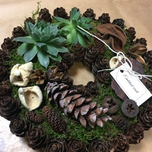 Coroană naturală, ornament funerar - Amintirile tale sunt eterne -  - Artynos.ro