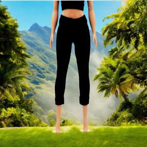 Pantaloni capri negri pentru papusa Barbie, ciorapi, colanti  - tinuta pentru papusi de tip Barbie (a036fk), , , Colanti din material elastic negru, de tip „cicanadrág”.
Au talie inalta si lungime pana la jumatat..., ARTYNOS
