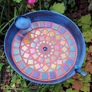 REKREDENC - Mâncător de păsări mozaic cu suport (44) - casă & stil de viață - accesorii pentru casă și grădină - hrănitoare păsări - Artynos.ro