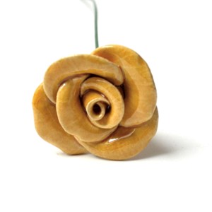 Floare ceramică roz - casă & stil de viață - decorațiuni de casă - accesorii florale - flori la fir - Artynos.ro