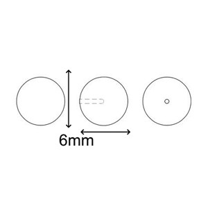 Swarovski cristal pandantiv: sferă semi-forat 6mm în mai multe culori SW5818-6 -  - Artynos.ro