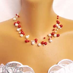 Colier elegant relaxat cu perle pentru mirese -  - Artynos.ro