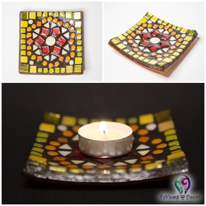 Lumanare din mozaic de sticla sau sapuniera "sunny mandala", , , Greutate 0,220 kg
Dimensiuni 10 × 10 cm

O decoratiune pentru casa combinabila, care poate fi folos..., ARTYNOS