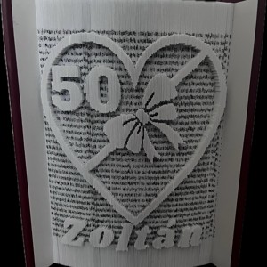 Sculptura carte aniversara, Casa & Stil de viata, Accesorii pentru decorat casa, Decoratiuni de masa si decoratiuni pentru rafturi , Sculptura de carte, carte pliata, , ARTYNOS