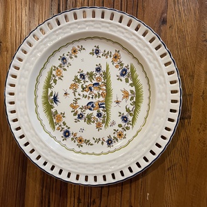 Farfurie decorativa din ceramica model floral - casă & stil de viață - echipamente de bucătărie - accesorii de servire - boluri și farfurii - Artynos.ro