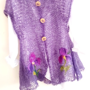 Tunica tricotata și impaslita  - îmbrăcăminte și modă - haine bebeluși și copii - pulover și cardigan copii - Artynos.ro