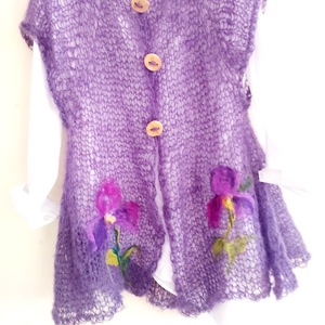 Tunica tricotata și impaslita  - îmbrăcăminte și modă - haine bebeluși și copii - pulover și cardigan copii - Artynos.ro