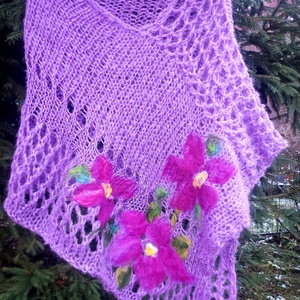 Poncho, capalet tricotat și impaslit  - îmbrăcăminte și modă - haine damă - poncho - Artynos.ro