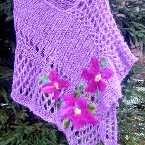 Poncho, capalet tricotat și impaslit  - îmbrăcăminte și modă - haine damă - poncho - Artynos.ro