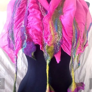 Esarfa de matase naturala impaslita  - Artynos.ro