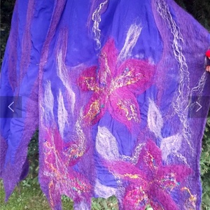 Esarfa de matase naturala impaslita  - Artynos.ro