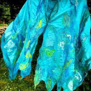 Esarfa de matase naturala impaslita  - Artynos.ro