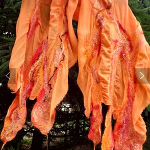 Esarfa de matase naturala impaslita  - Artynos.ro