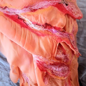 Esarfa de matase naturala impaslita  - Artynos.ro