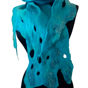 Eșarfă de mătase naturala împaslita  - îmbrăcăminte și modă - eșarfe, pălării, fularuri - șal, eșarfă de cap - Artynos.ro