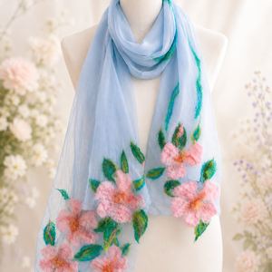 Esarfa de matase naturala ...handmade - Artynos.ro