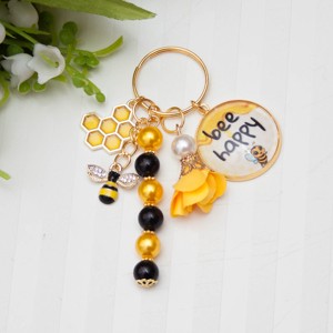 Breloc, accesoriu pentru geanta - Albine negru/galben, Genti si portofele, Accesorii genti, Breloc, , ARTYNOS