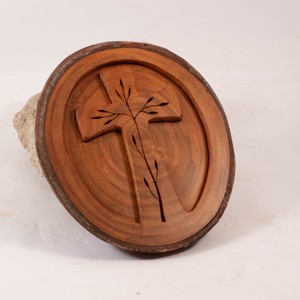 Cruce modelata, decoratiuni de perete cu cruce din lemn, , , ARTYNOS