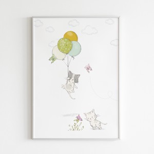 Kitten arta de perete, decorarea camerei pentru copii, , , ARTYNOS