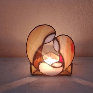 Sfânta Familie Tiffany Suport Lumânare - accesorii de crăciun - decorațiuni de crăciun de casă - decorațiuni pentru casă de crăciun - Artynos.ro