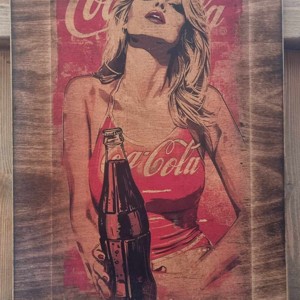 Coca-Cola poza din lemn, Casa & Stil de viata, Accesorii pentru decorat casa, Picturi murale, Arta de perete din lemn, , ARTYNOS