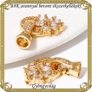 Închizătoare pentru bijuterii placată cu aur de 18K: închizătoare pentru lanț ABLK 02 -  - Artynos.ro
