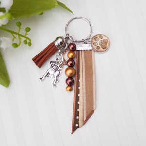 Breloc, ornament pentru geanta - Caine cu labe de caine - Maro, Geanta si husa, Accesorii genti, Breloc, , ARTYNOS
