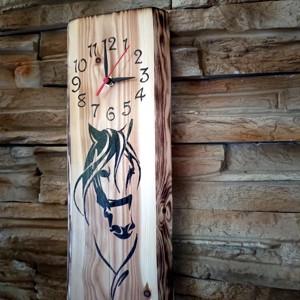 Ceas de perete din sequoia de cal -  - Artynos.ro